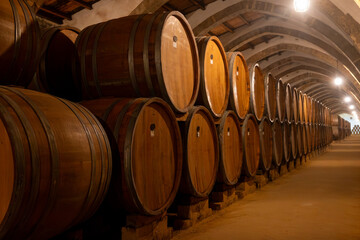 Visit of wine cellar with old large oak barrels, production of fortified dry or sweet tasty marsala...