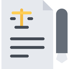 Obraz premium Law Contract Agreement Icon