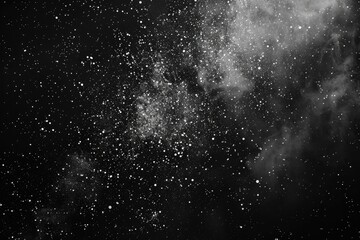 Obraz premium Night sky, stars, nebula, cosmic dust, space, background, astronomy, wallpaper