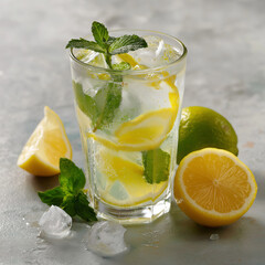 Fototapeta premium Fresh lemonade drink