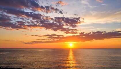 Obraz premium Dramatic sunset over the ocean (2)