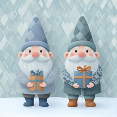 Obraz premium santa claus and christmas gifts