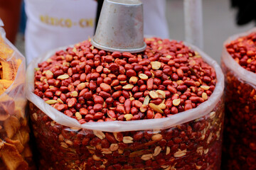 Salted peanuts for sale and ready to eat
