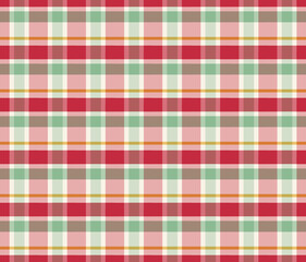 Christmas Antique Red Green Plaid Seamless Repeat
