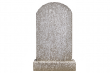 Aged stone memorial symbolizing life's transience, mortality, framing remembrance against stark isolated backdrop