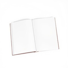 Open white book with blank pages isolated on a clean white background book mockup blank template isolated book professional presentation blank empty  creative composition versatile use  pro