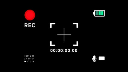 Camera recording screen overlay