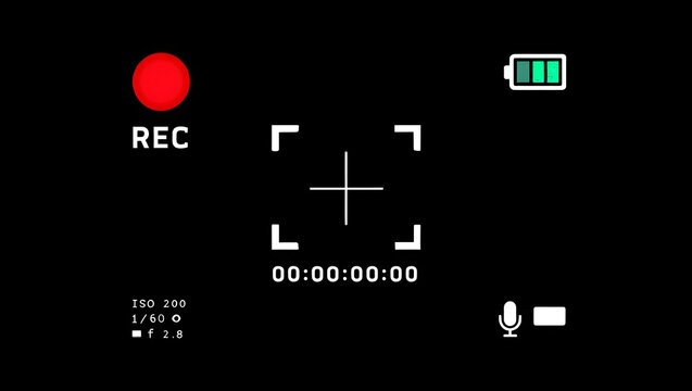 Camera recording screen overlay