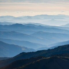 Fototapeta premium mountains in the fog