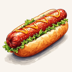 Very Delicious Hotdog design very cool