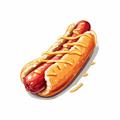 Very Delicious Hotdog design very cool