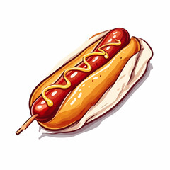 Very Delicious Hotdog design very cool