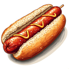 Very Delicious Hotdog design very cool