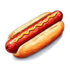 Very Delicious Hotdog design very cool