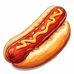 Very Delicious Hotdog design very cool