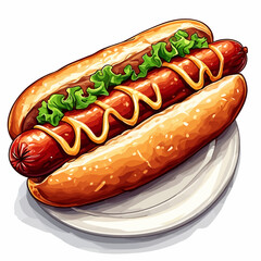 Very Delicious Hotdog design very cool