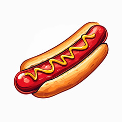 Very Delicious Hotdog design very cool