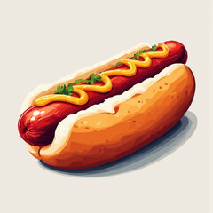 Very Delicious Hotdog design very cool