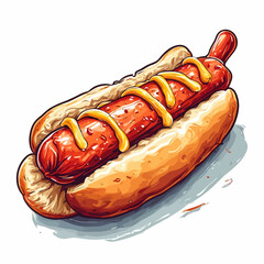 Very Delicious Hotdog design very cool