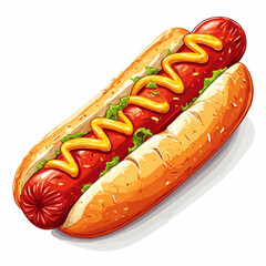 Very Delicious Hotdog design very cool