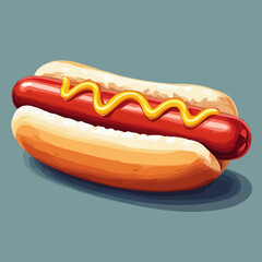 Very Delicious Hotdog design very cool