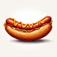 Very Delicious Hotdog design very cool