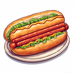 Very Delicious Hotdog design very cool