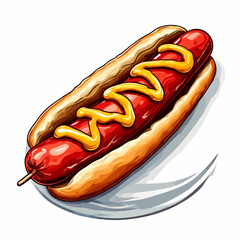 Very Delicious Hotdog design very cool