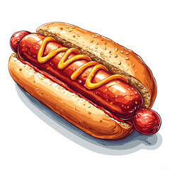 Very Delicious Hotdog design very cool