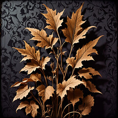 Aged Paper Texture Meets Gothic Flourish