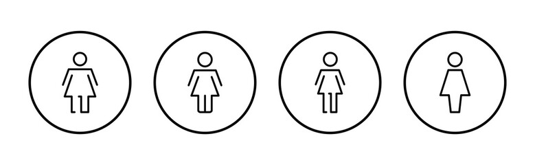 Female icon vector. woman sign and symbol