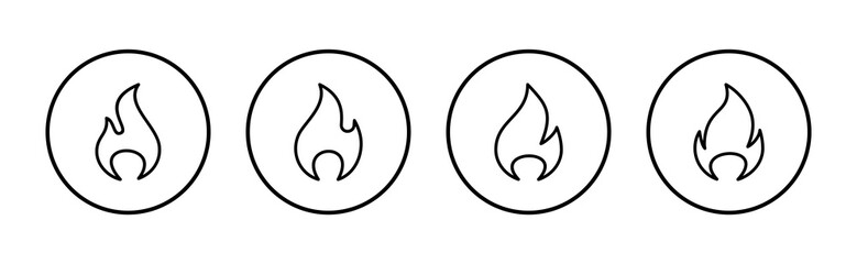 Fire icon vector. fire sign and symbol