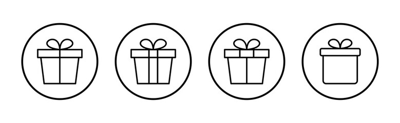 Gift icon vector. gift sign and symbol. birthday gift