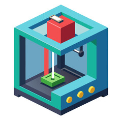 illustration of a 3d printer