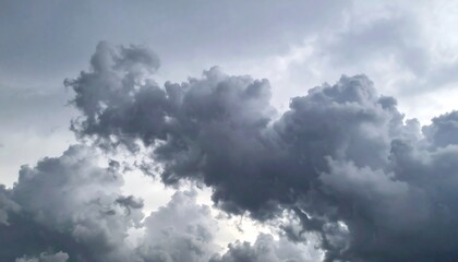 Obraz premium Gray overcast sky view