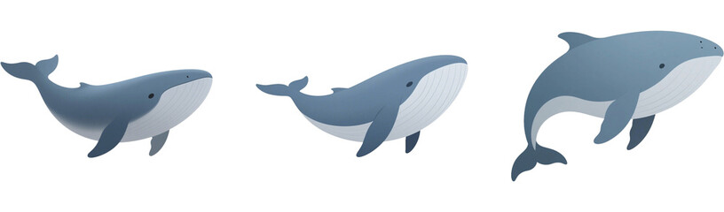 Obraz premium クジラ 動物 生き物 イラスト