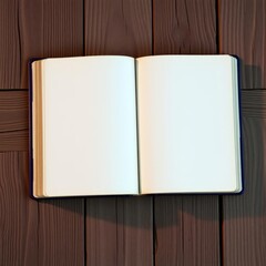 Fototapeta premium Antique book rests on rustic wood book mockup blank template isolated book professional presentation blank empty creative composition versatile use professional lighting expert styling h