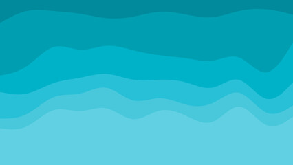 Fototapeta premium Abstract wavy teal background with gradient color variations, ideal for websites, presentations, and digital designs, offering a calming and serene aesthetic.