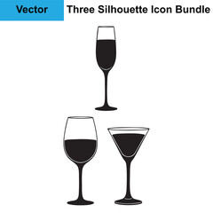 Celebration Drinks Bundle Silhouette