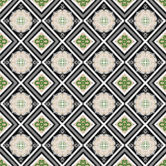 Beautiful seamless gray flowers,