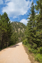 Obraz premium Bridge on the George S. Mickelson trail, South Dakota