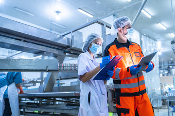 Food and manufacturing researchers oversee seafood production lines in tightly controlled factories...