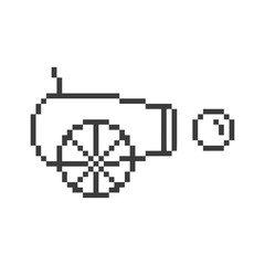 cannon toy retro pixel art