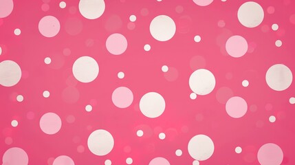 Playful Pink Polka Dot Backgrounds: Vibrant and Soft Pink Dots in Various Sizes, Spaced Evenly or Artistically Scattered, Perfect for Party Invitations, Baby Shower Decor, Fashion Graphics, and Cute D