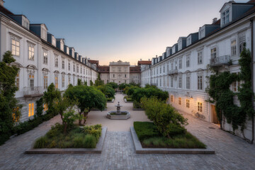 tranquil morning in vienna majestic palaces devoid of people