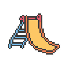 Fototapeta premium slide playground park pixel art