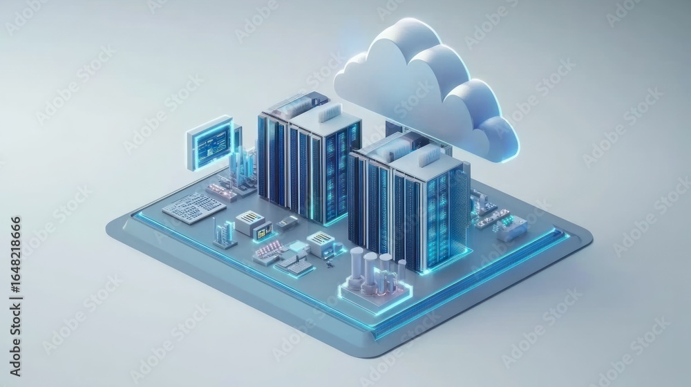 Poster Cloud Computing Infrastructure: Data Center and Network Visualization