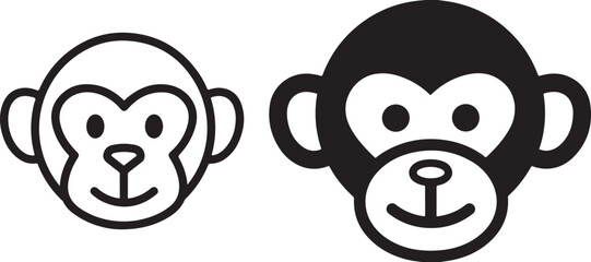 2026 New Year Design Element, Vector Illustration, Black and White, Minimalist Style