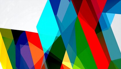 Obraz premium Abstract colorful geometric shapes