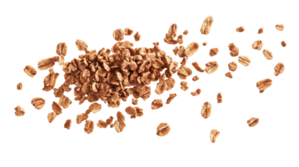 a breakfast and snack food that is known for its crunchy texture and versatility on white background 